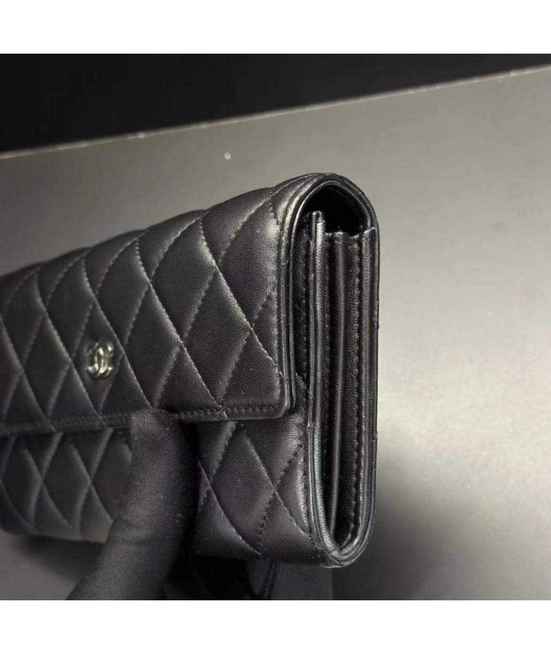 CHANEL Черная кожаная сумка через плечо, фото 5