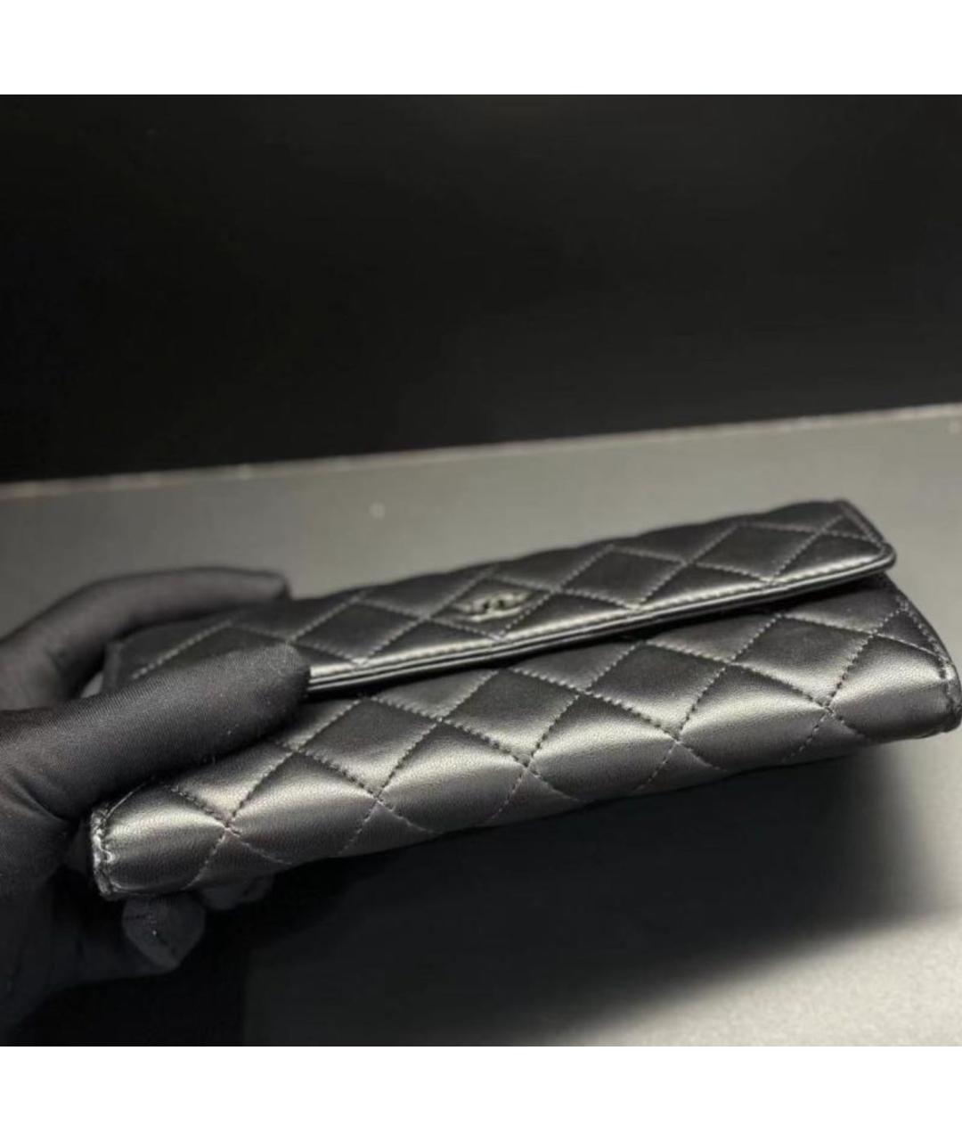 CHANEL Черная кожаная сумка через плечо, фото 6