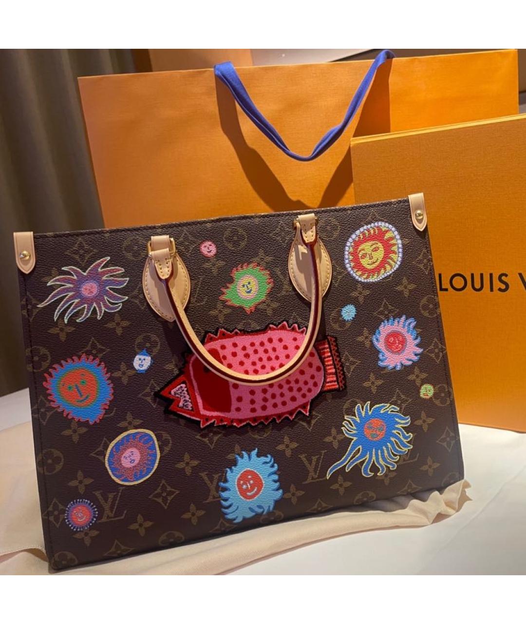 LOUIS VUITTON Коричневая сумка с короткими ручками, фото 2