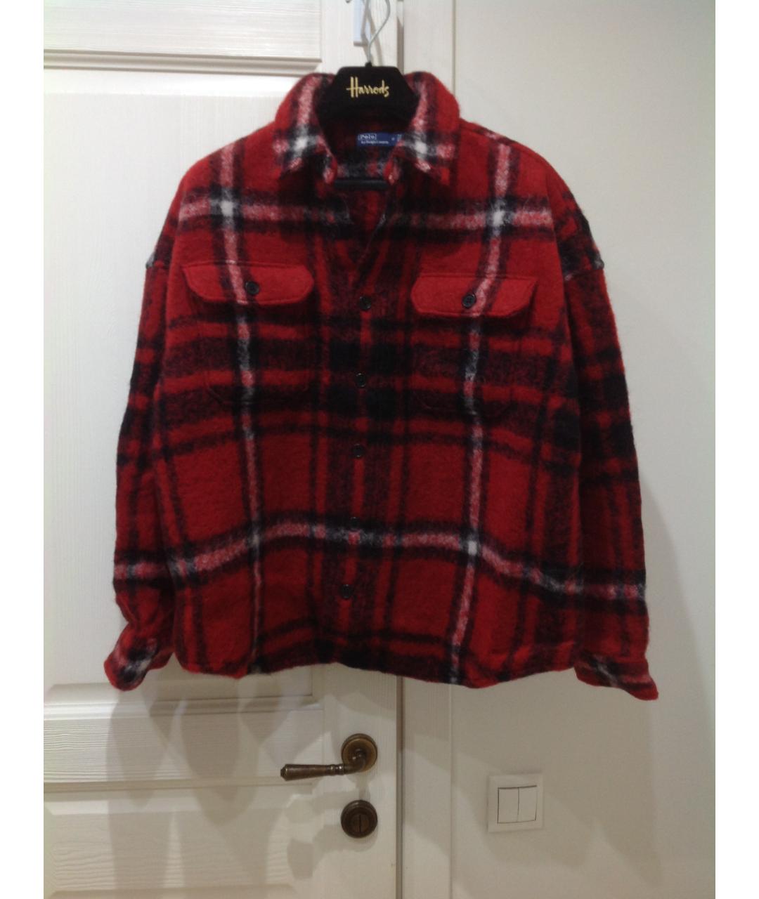 POLO RALPH LAUREN Красная шерстяная куртка, фото 8
