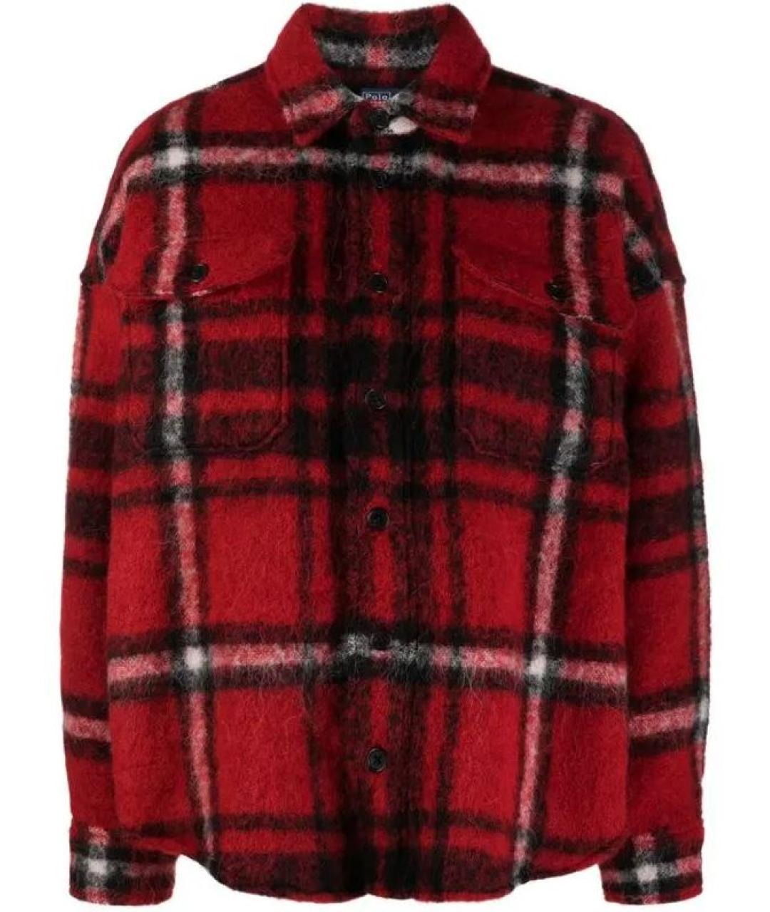 POLO RALPH LAUREN Красная шерстяная куртка, фото 1