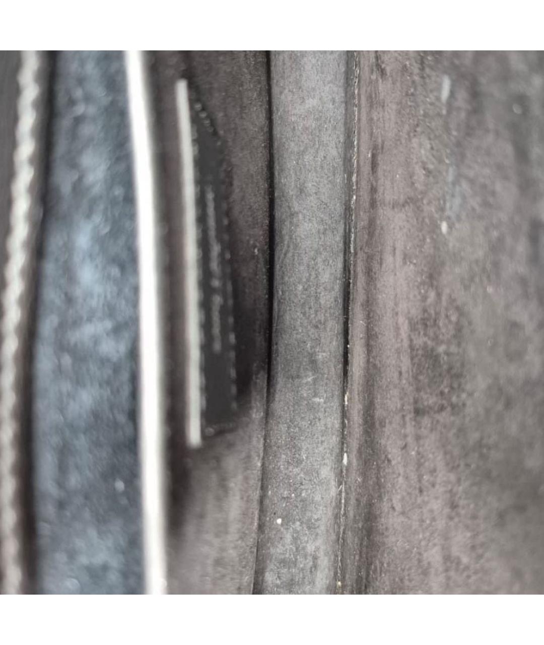 SAINT LAURENT Черная кожаная сумка через плечо, фото 3