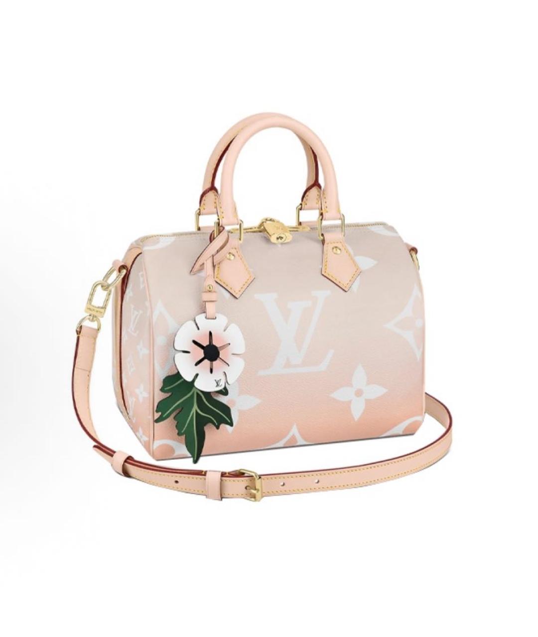 LOUIS VUITTON Розовая кожаная сумка через плечо, фото 4