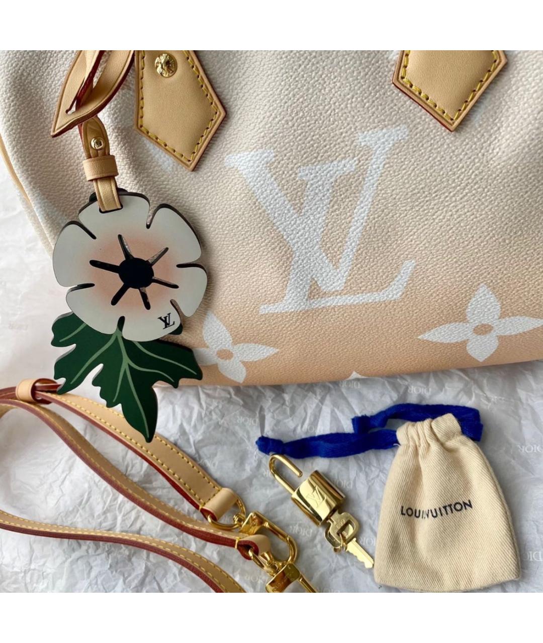 LOUIS VUITTON Розовая кожаная сумка через плечо, фото 3