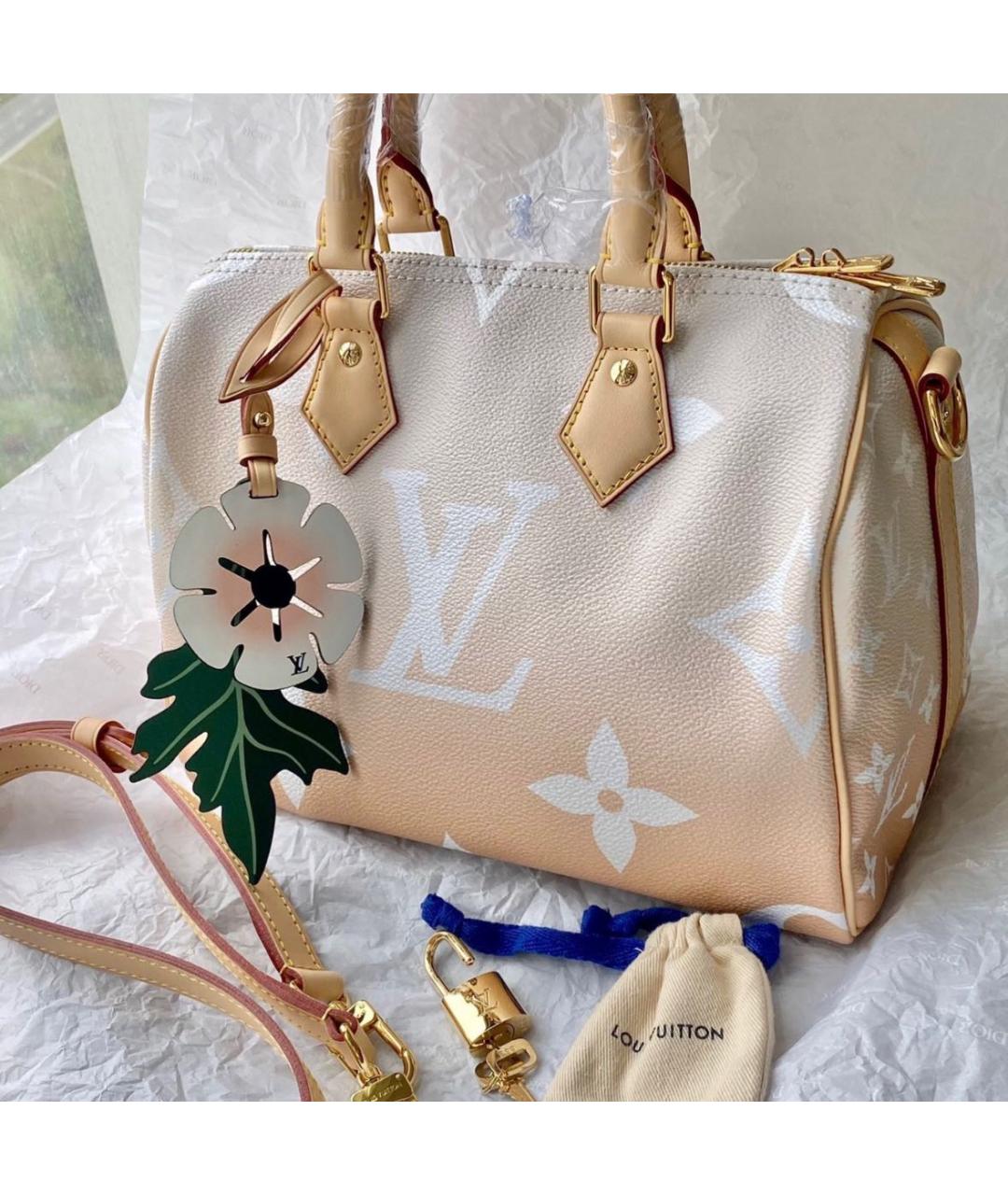 LOUIS VUITTON Розовая кожаная сумка через плечо, фото 2