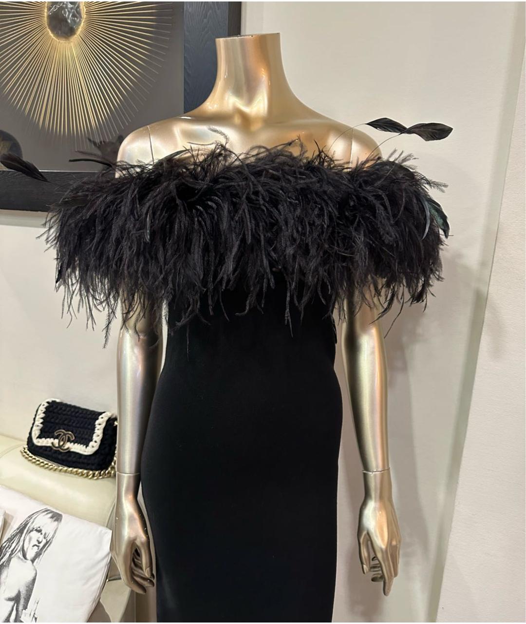 MAX MARA STUDIO Черное шерстяное вечернее платье, фото 4