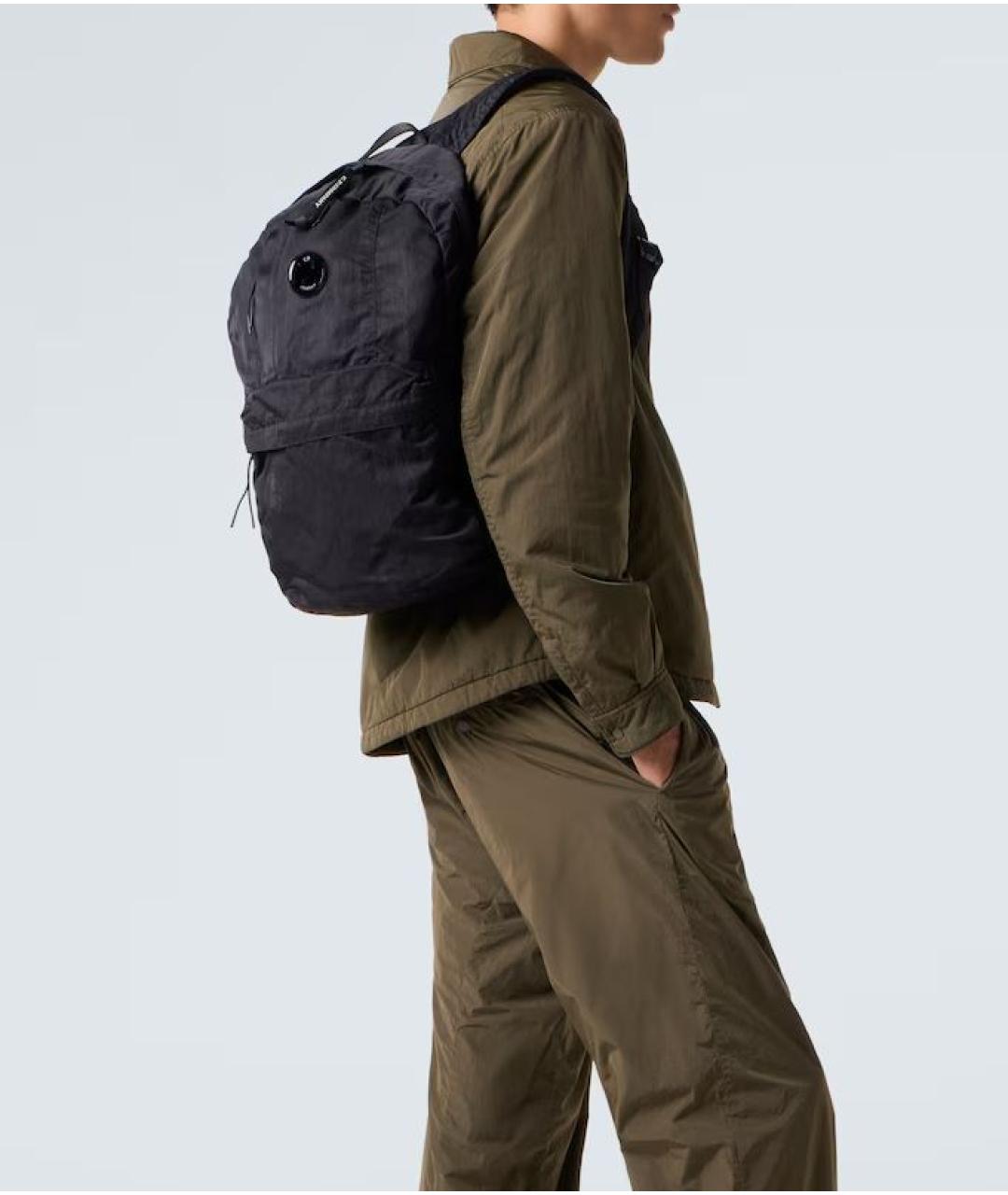 CP COMPANY Черный тканевый рюкзак, фото 2