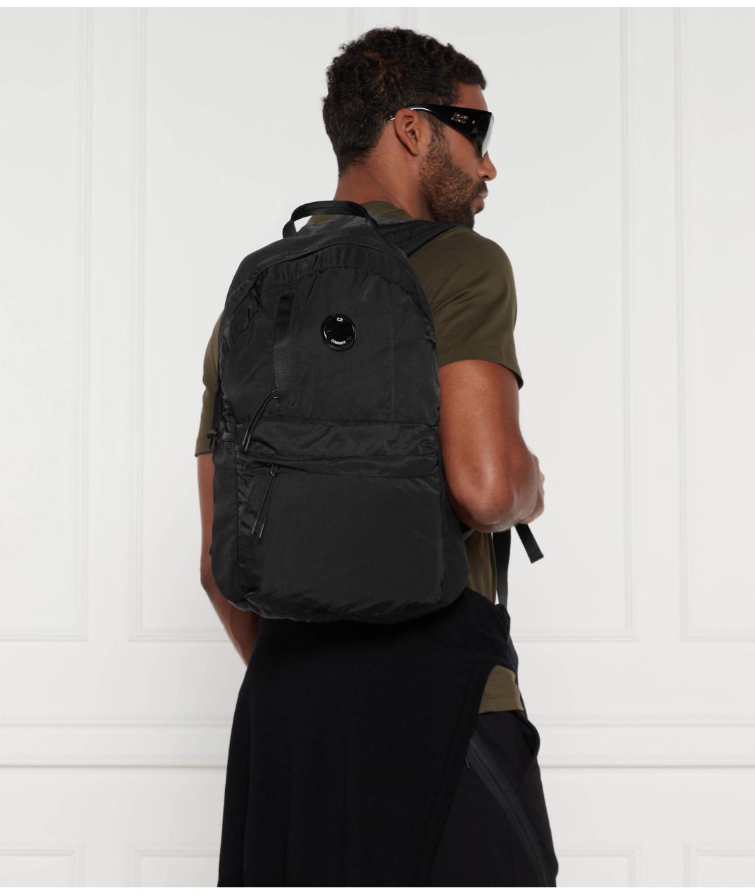 CP COMPANY Черный тканевый рюкзак, фото 4