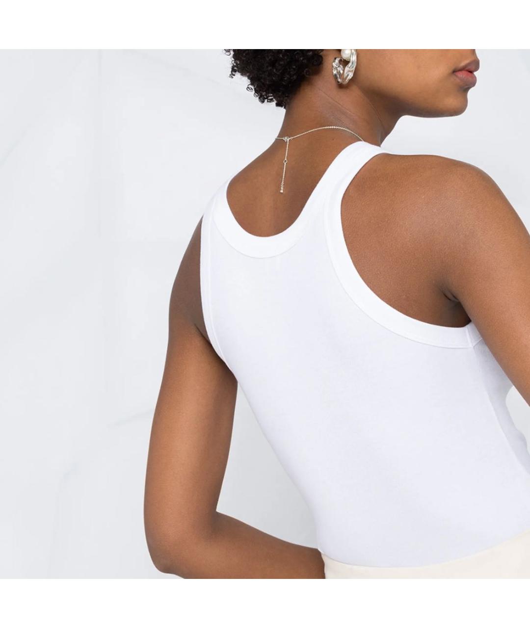 TOTEME Белая хлопковая майка, фото 4