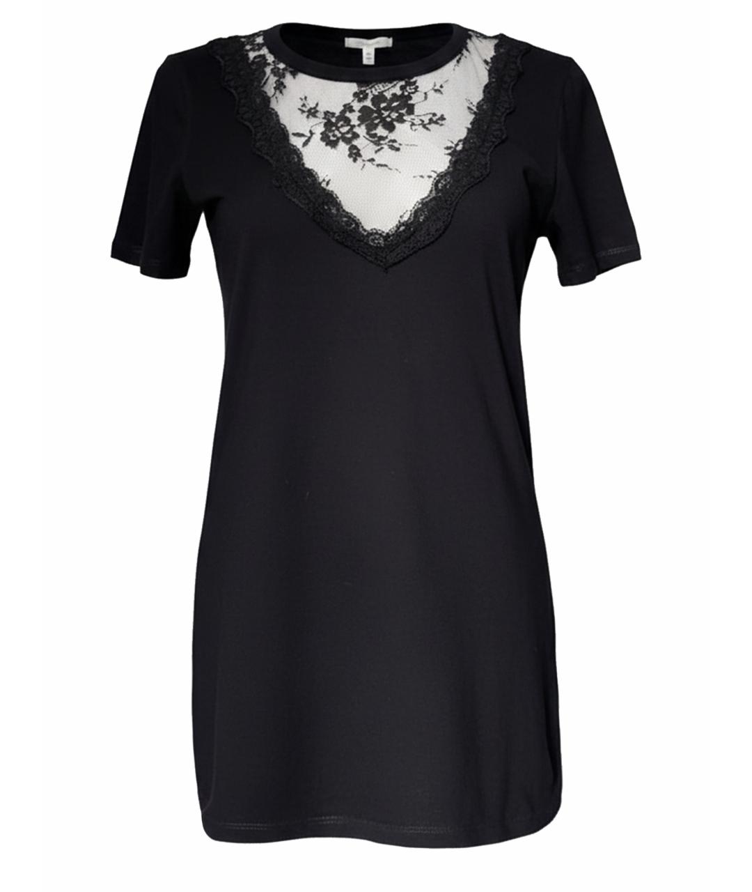 TWIN-SET Черная хлопковая футболка, фото 1