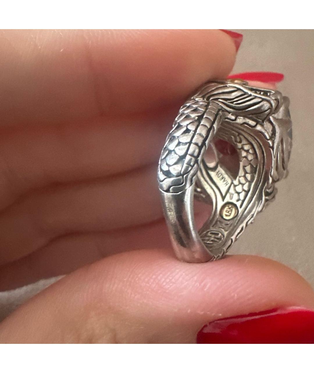 JOHN HARDY Серебряное позолоченное кольцо, фото 4