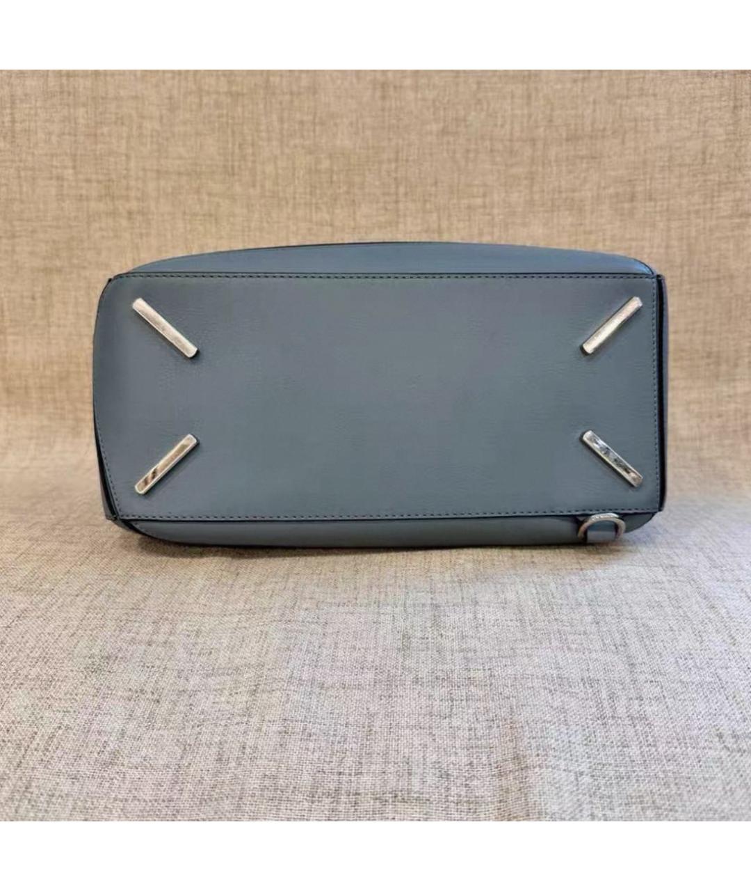 LOEWE Голубая кожаная сумка через плечо, фото 4