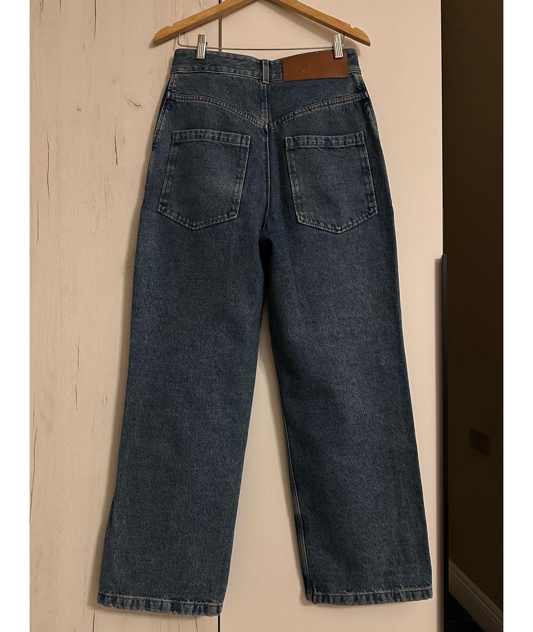 LOEWE Синие хлопковые прямые джинсы, фото 2