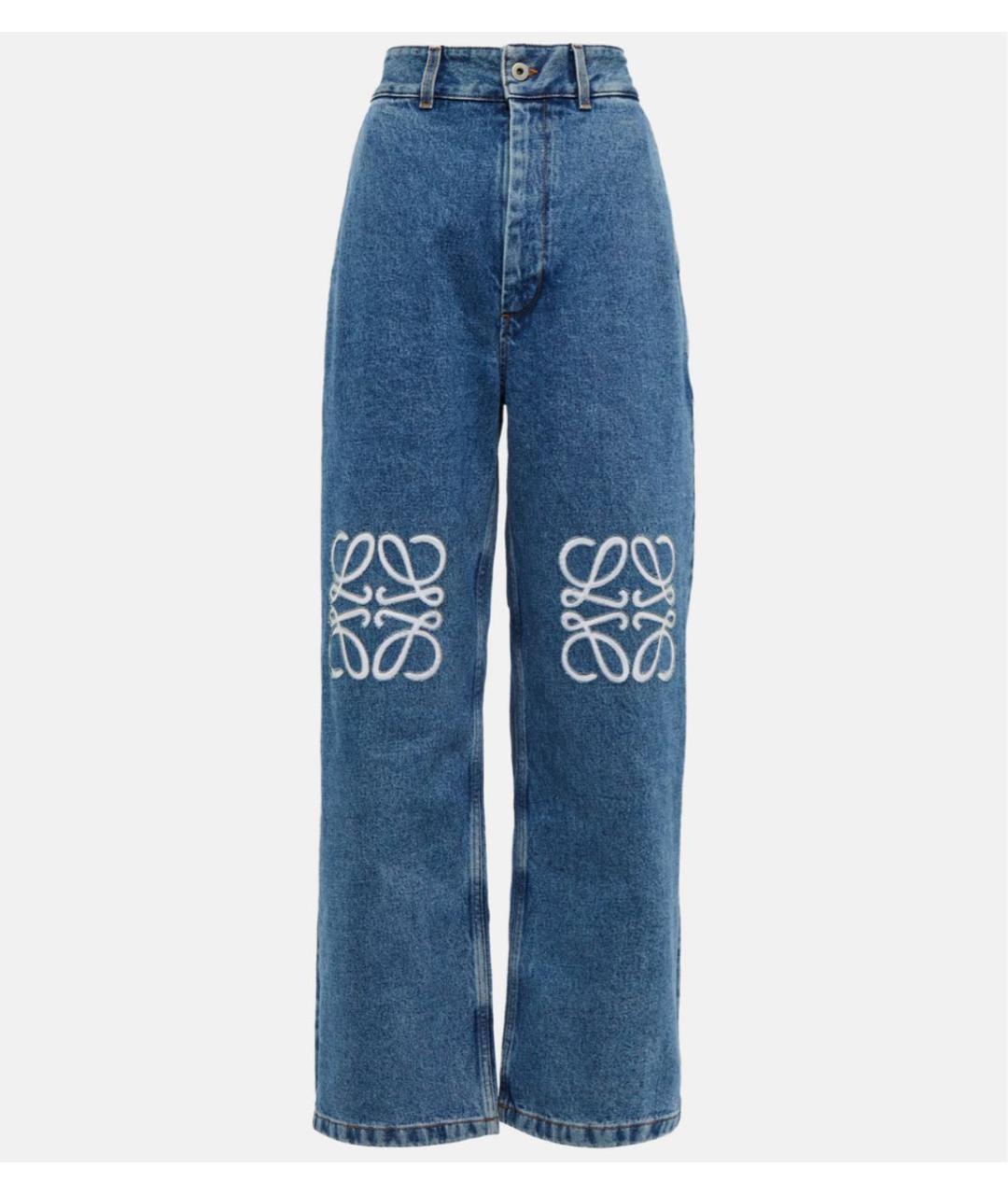LOEWE Синие хлопковые прямые джинсы, фото 9