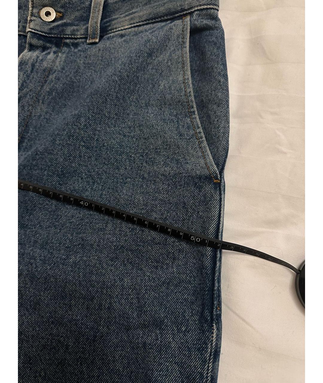 LOEWE Синие хлопковые прямые джинсы, фото 7