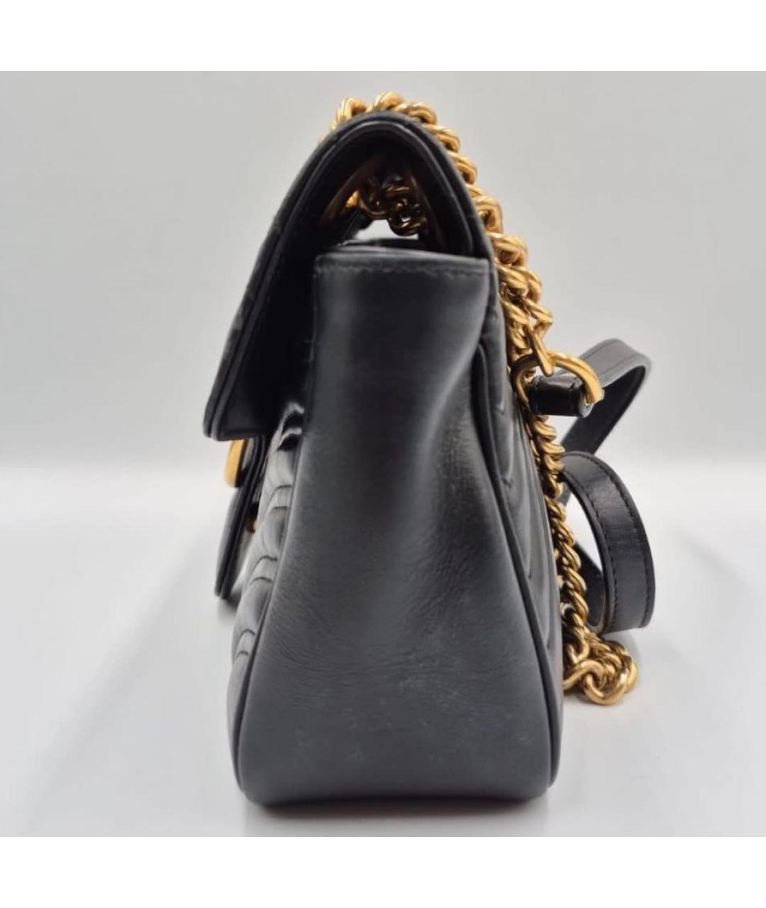 GUCCI Черная кожаная сумка через плечо, фото 3