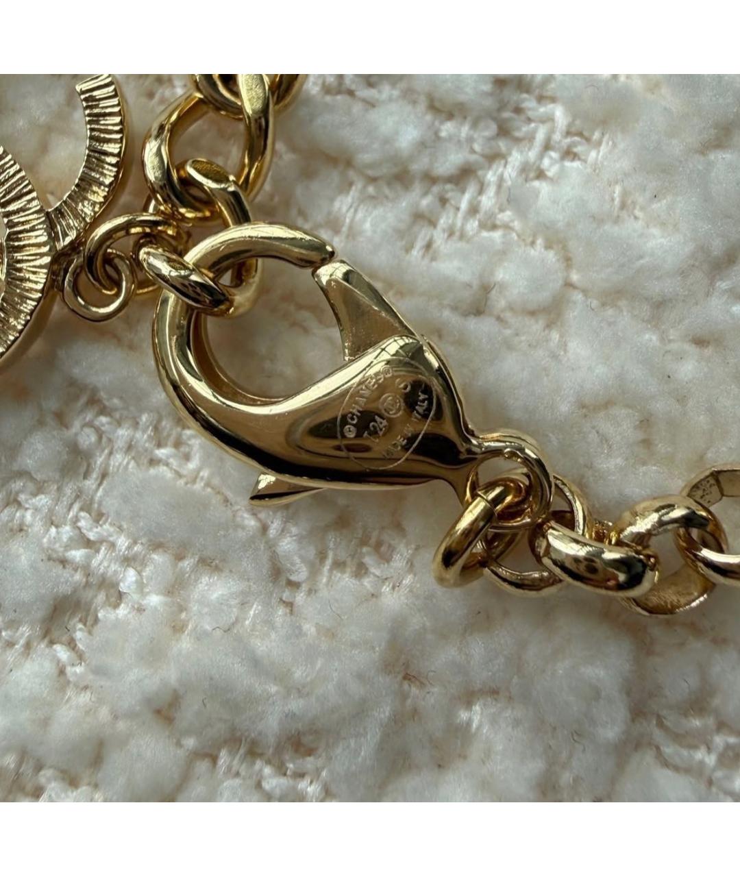 CHANEL Золотое металлическое колье, фото 4