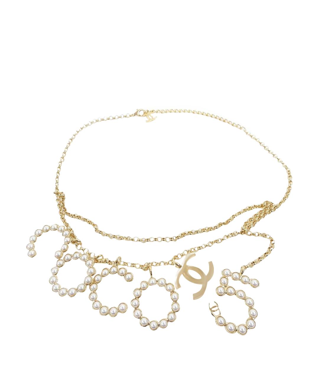 CHANEL Золотое металлическое колье, фото 1