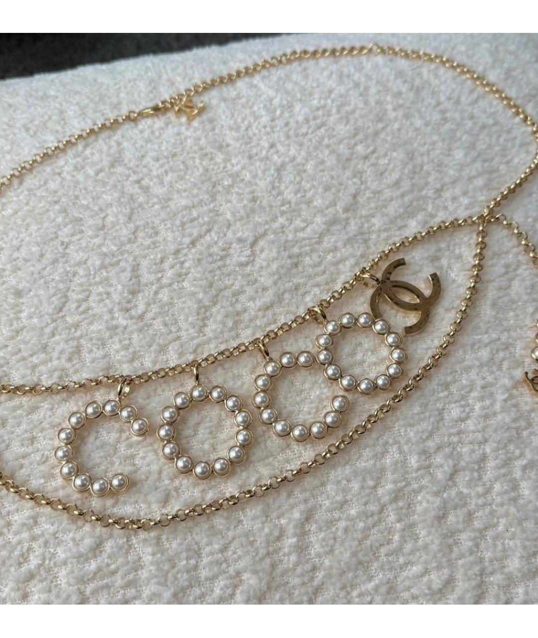 CHANEL Золотое металлическое колье, фото 2