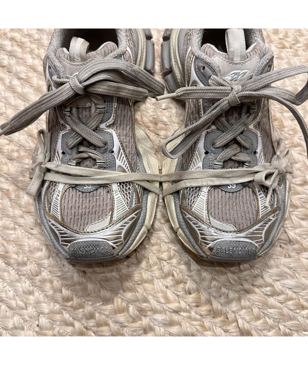 BALENCIAGA Серые текстильные кроссовки, фото 2