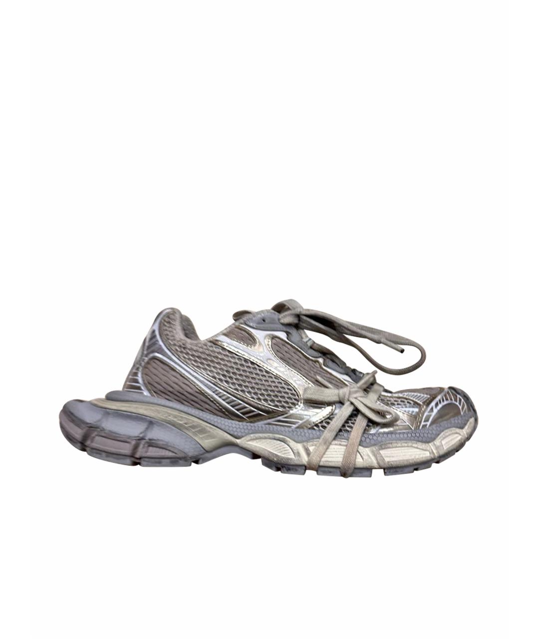 BALENCIAGA Серые текстильные кроссовки, фото 1