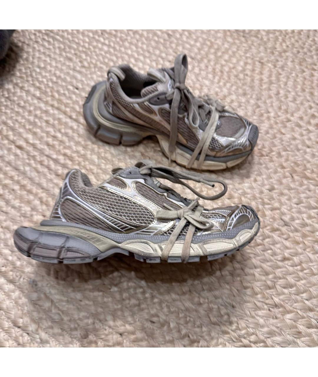 BALENCIAGA Серые текстильные кроссовки, фото 5