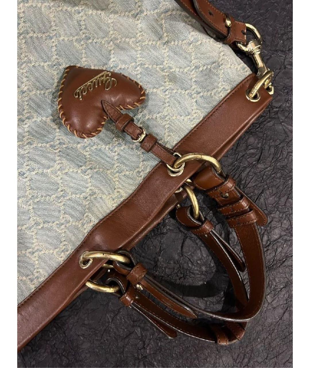 GUCCI Белая тканевая сумка тоут, фото 3