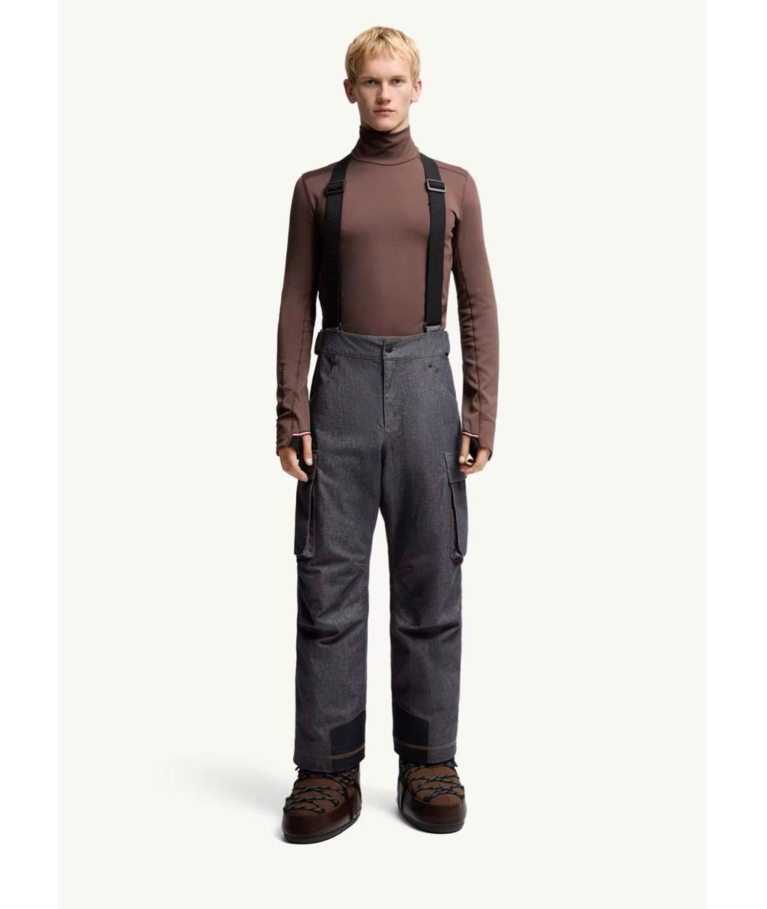 MONCLER Серый спортивный костюм, фото 2