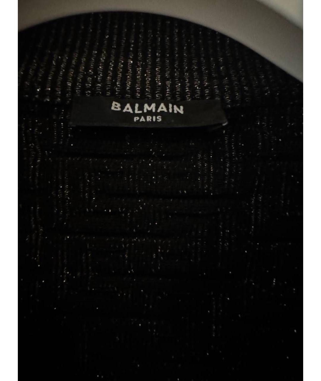 BALMAIN Черный хлопковый жакет/пиджак, фото 5