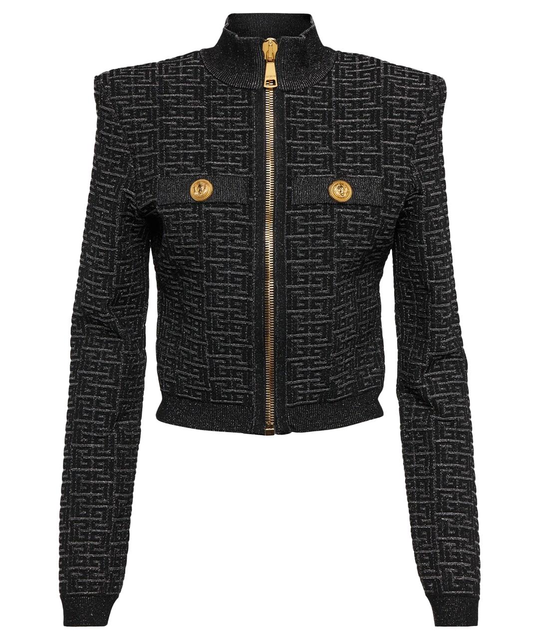 BALMAIN Черный хлопковый жакет/пиджак, фото 1