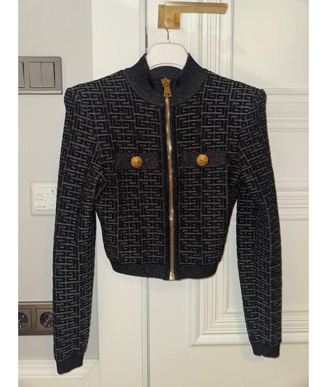 BALMAIN Черный хлопковый жакет/пиджак, фото 7