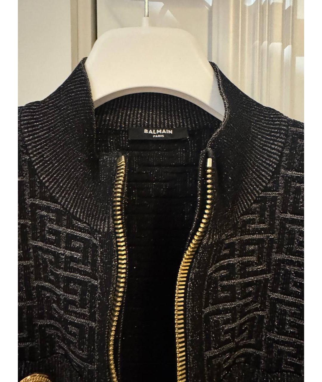 BALMAIN Черный хлопковый жакет/пиджак, фото 3