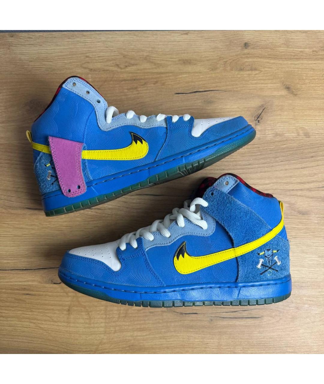 NIKE Синие низкие кроссовки / кеды, фото 5