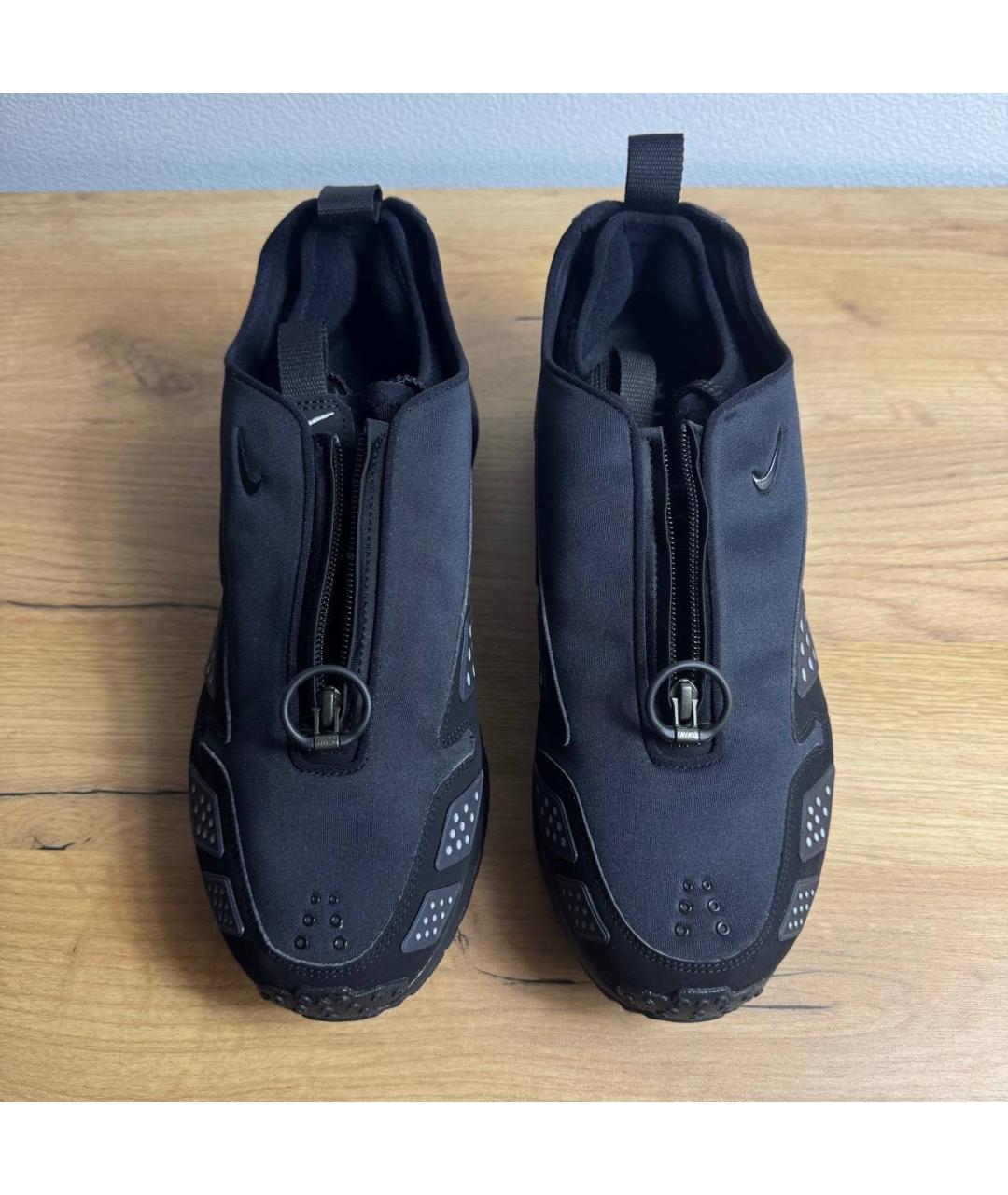 NIKE Черные текстильные низкие кроссовки / кеды, фото 3