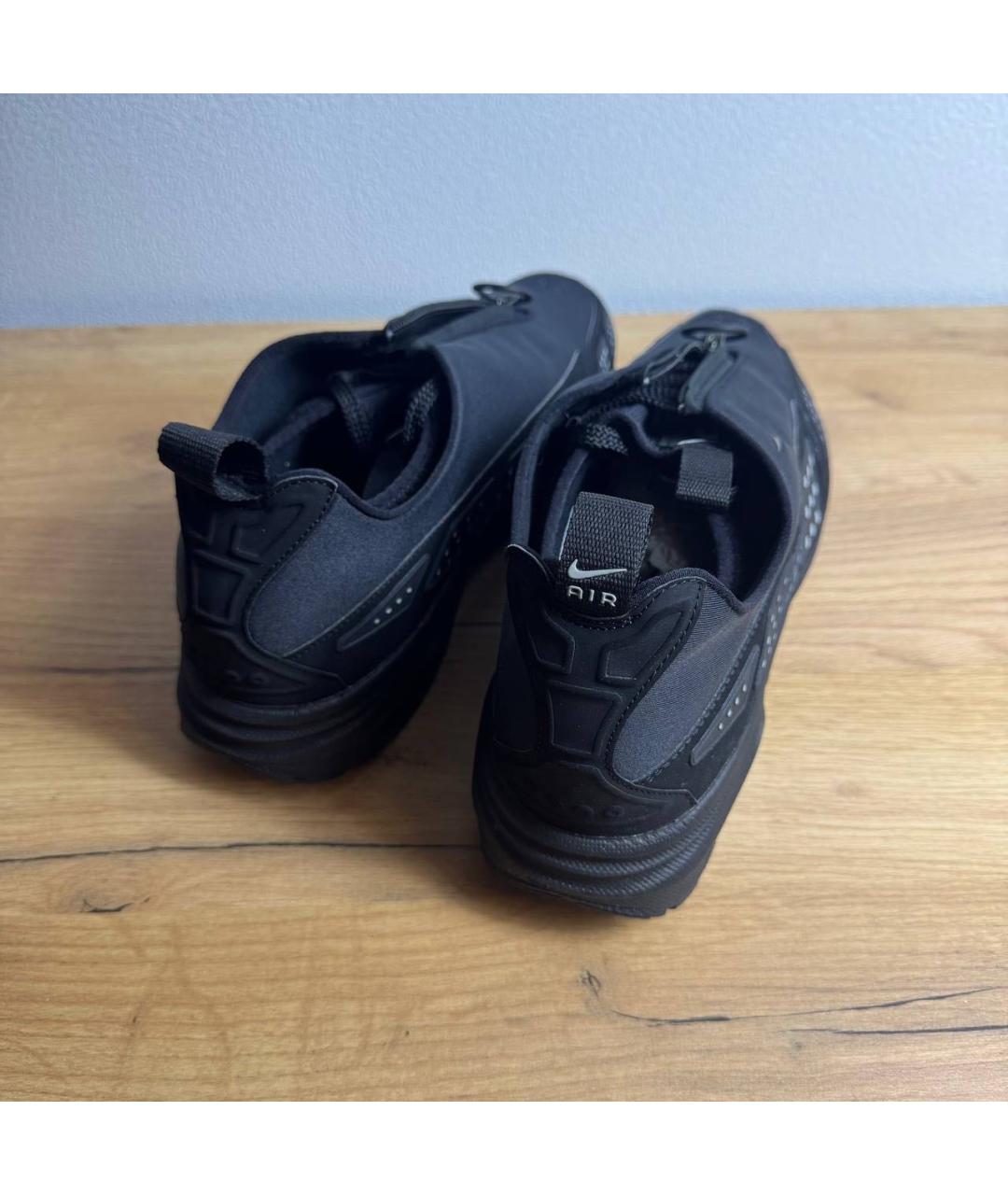 NIKE Черные текстильные низкие кроссовки / кеды, фото 4