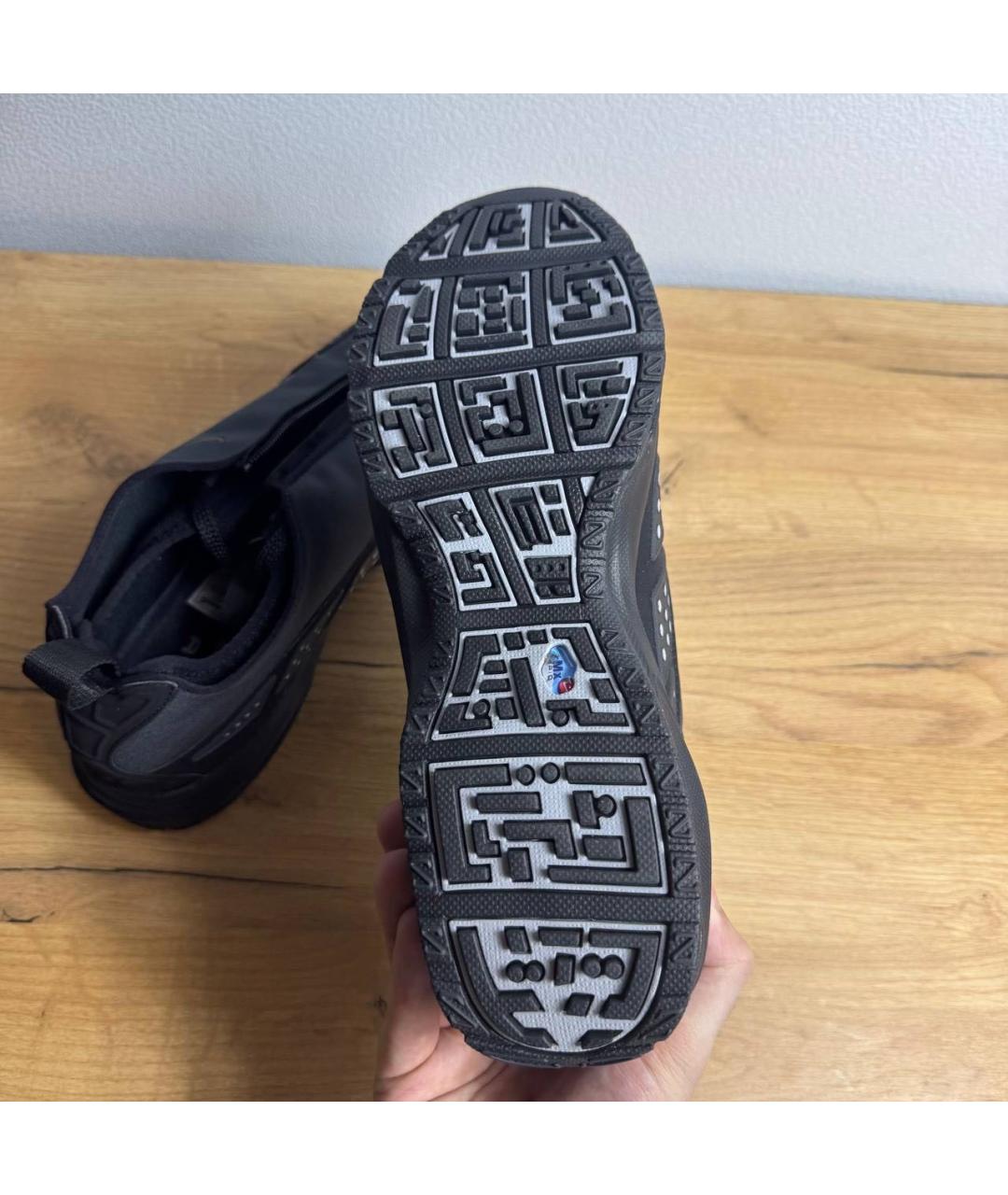 NIKE Черные текстильные низкие кроссовки / кеды, фото 5