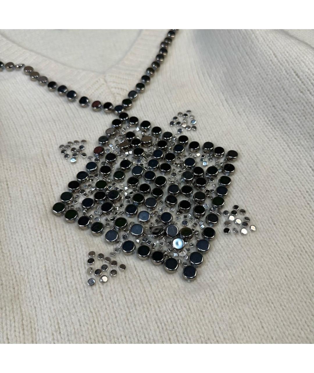 PINKO Белый шерстяной джемпер / свитер, фото 4