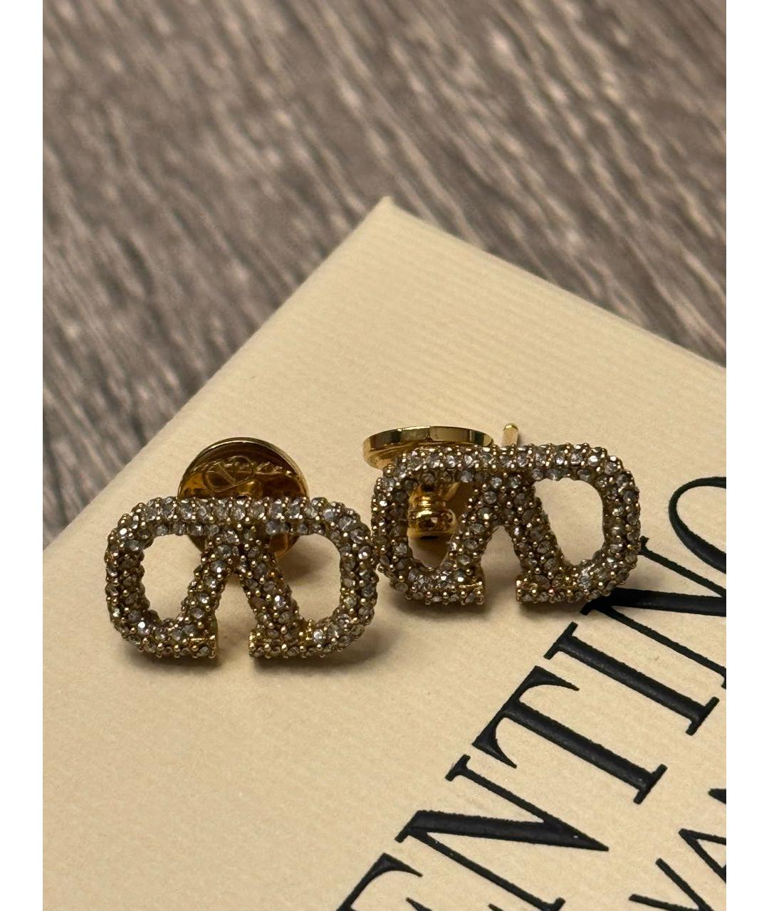 VALENTINO Золотые латунные серьги, фото 7