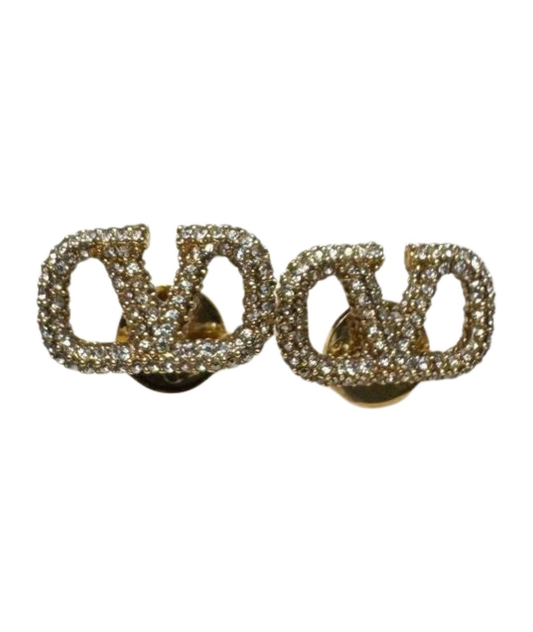 VALENTINO Золотые латунные серьги, фото 1