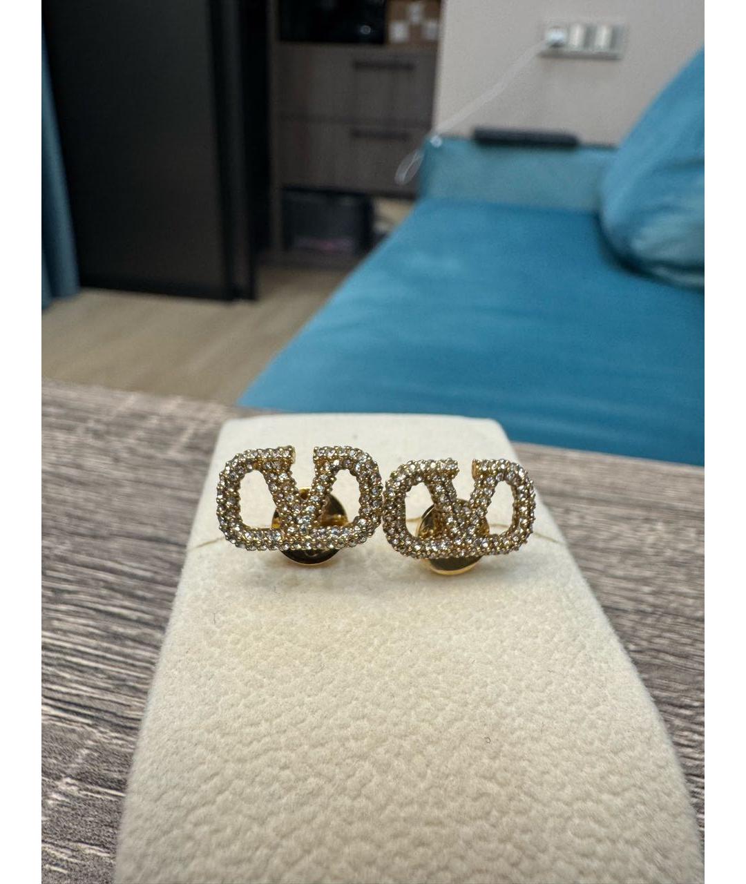 VALENTINO Золотые латунные серьги, фото 9