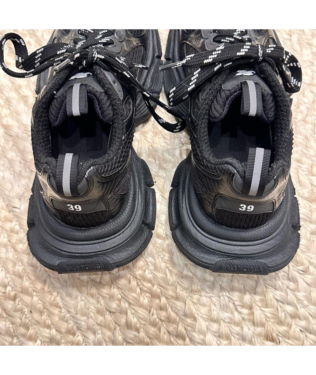 BALENCIAGA Черные текстильные кроссовки, фото 4