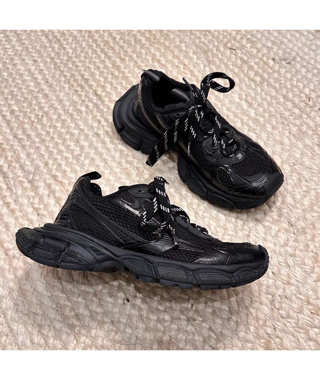 BALENCIAGA Черные текстильные кроссовки, фото 5