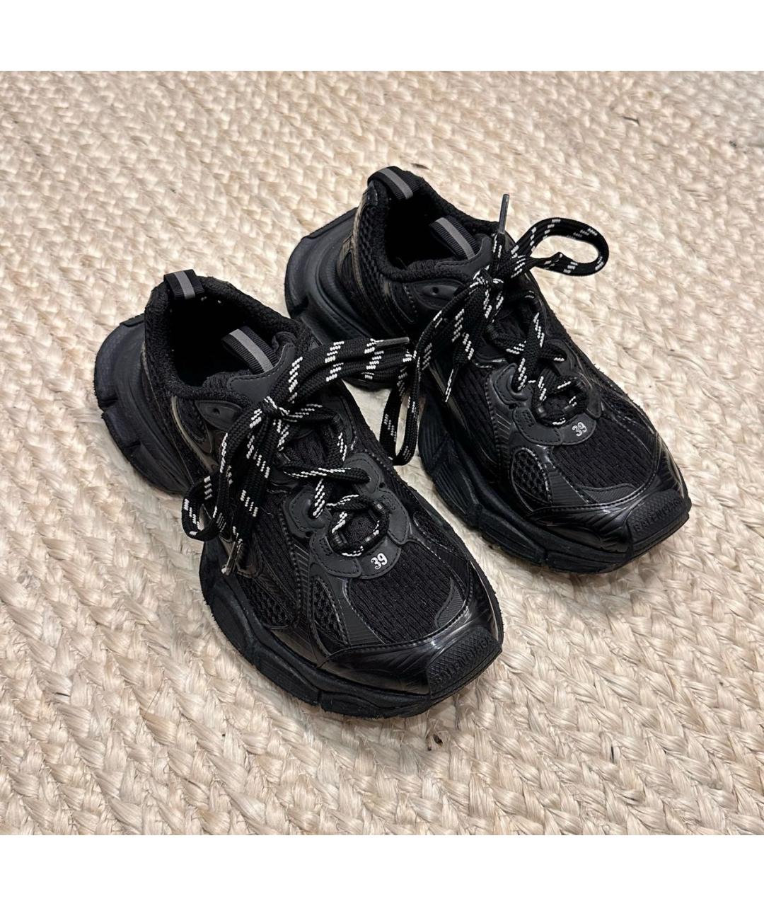 BALENCIAGA Черные текстильные кроссовки, фото 2