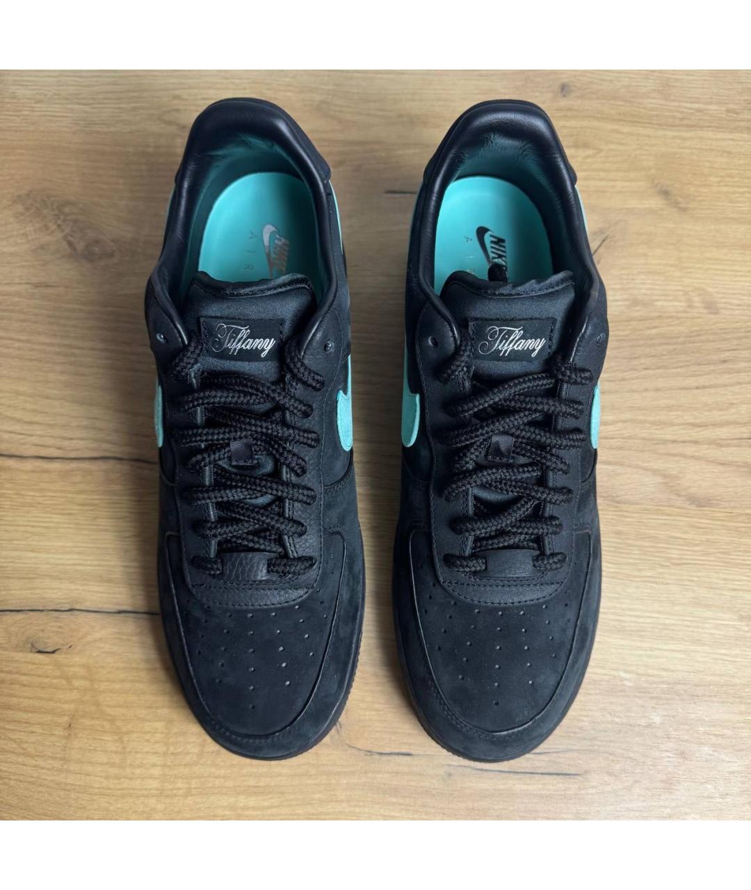 TIFFANY&CO Черные замшевые низкие кроссовки / кеды, фото 7