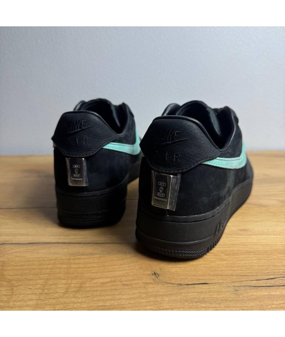 TIFFANY&CO Черные замшевые низкие кроссовки / кеды, фото 4