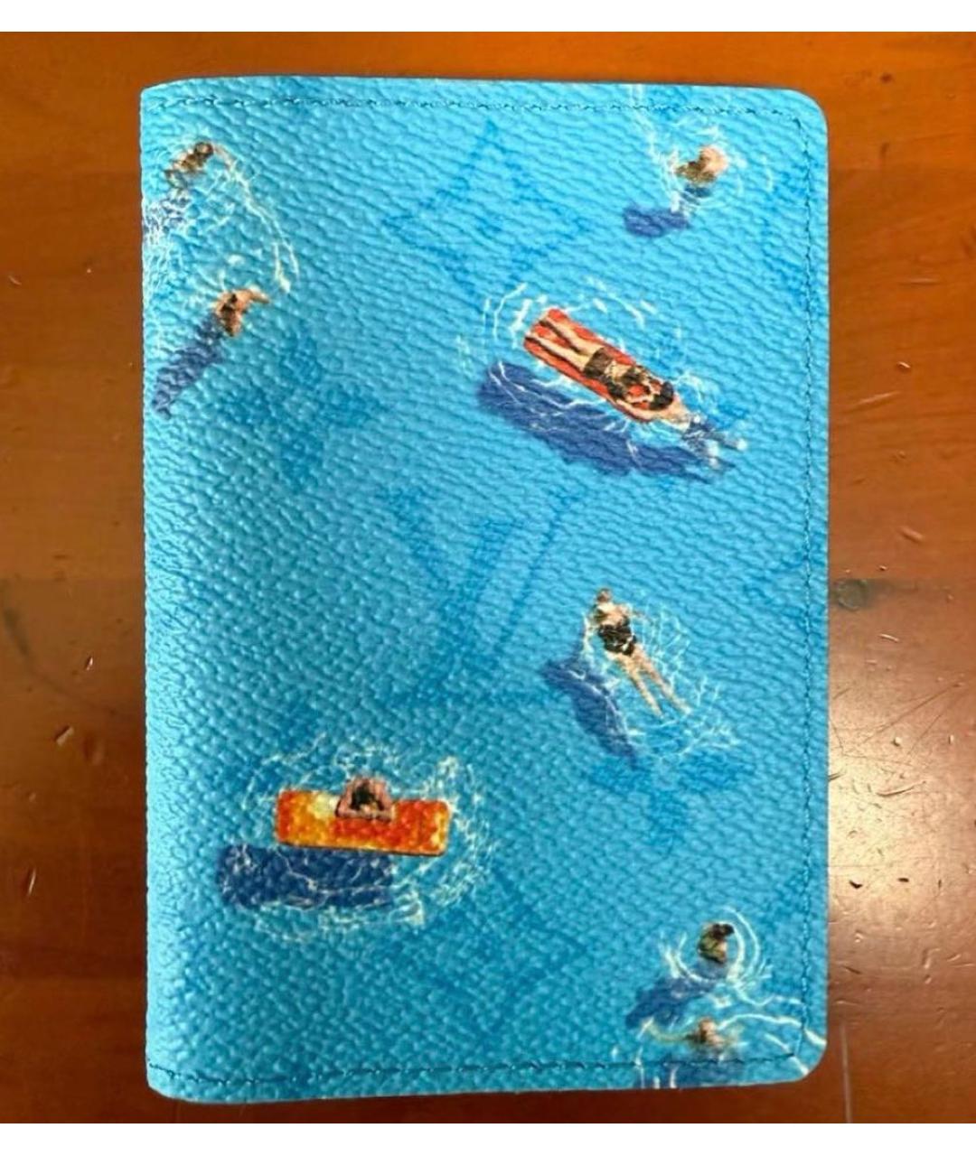 LOUIS VUITTON Голубой кошелек, фото 3