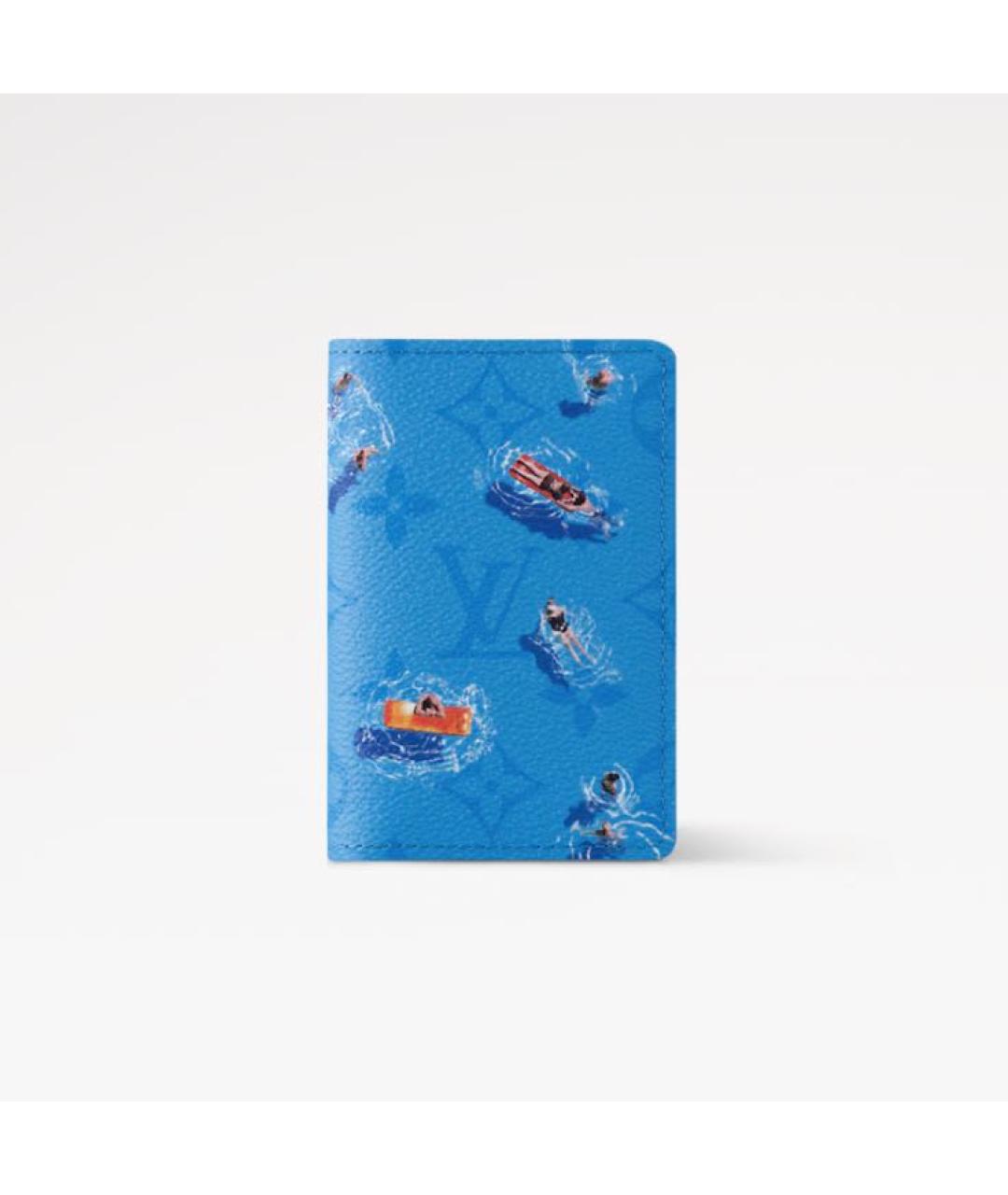 LOUIS VUITTON Голубой кошелек, фото 4