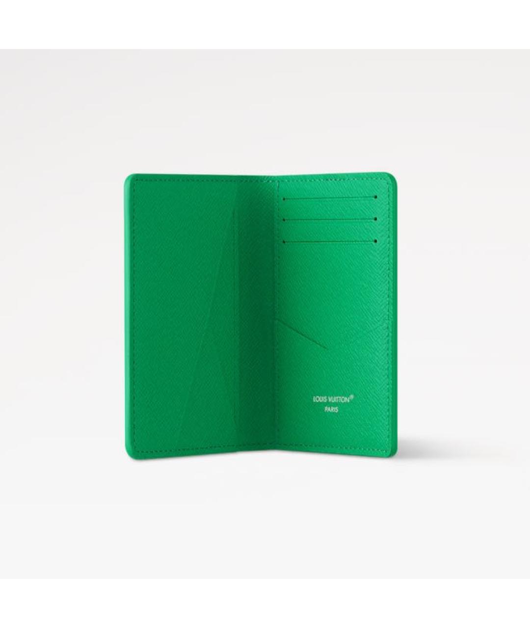 LOUIS VUITTON Зеленый кошелек, фото 2