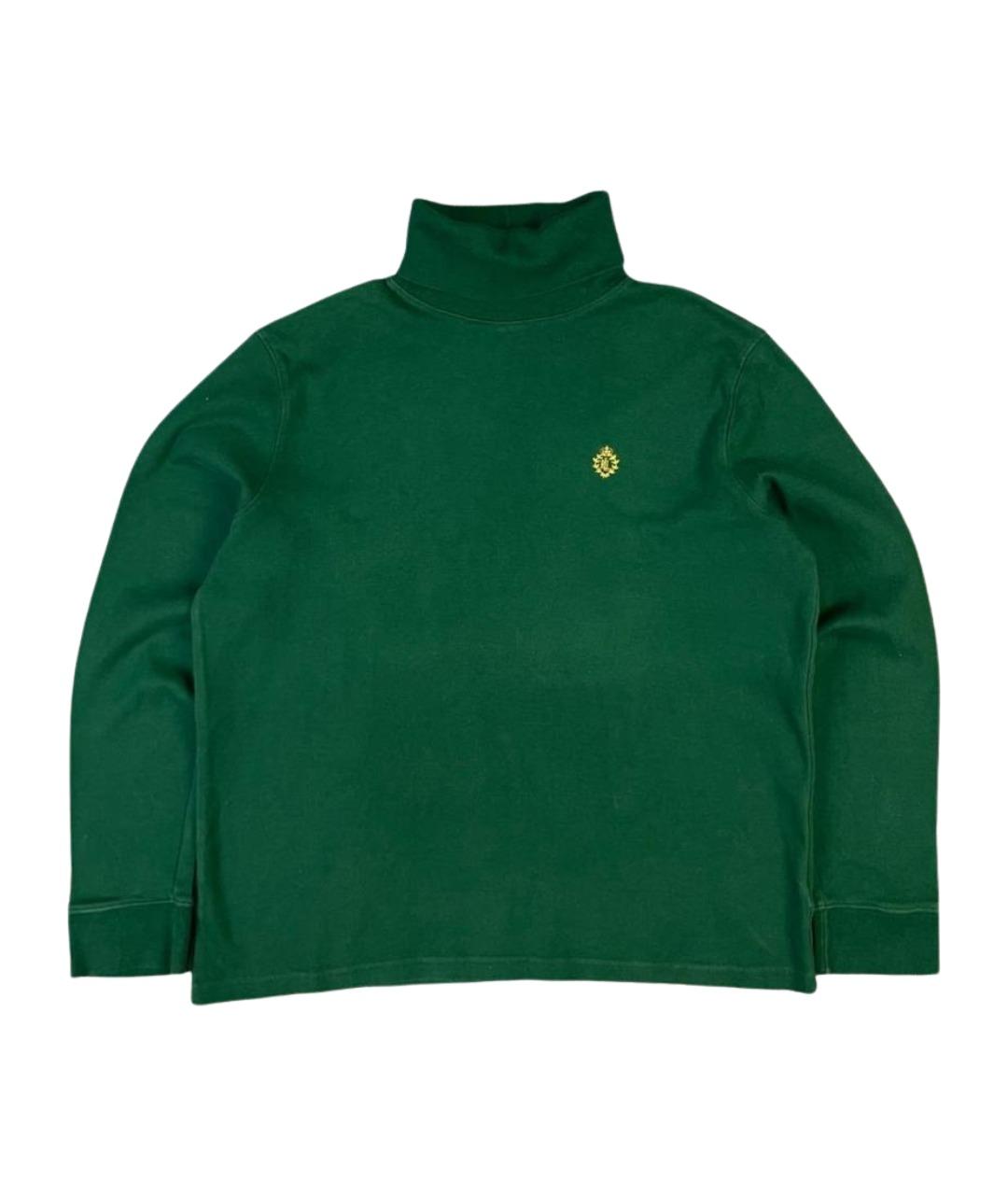 RALPH LAUREN Зеленый хлопковый джемпер / свитер, фото 1