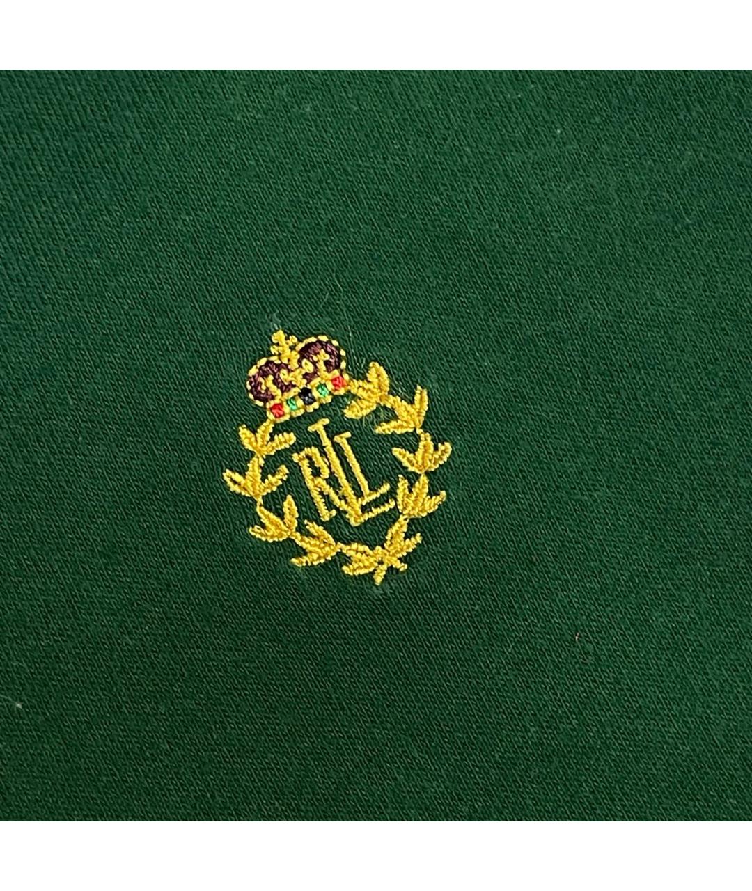 RALPH LAUREN Зеленый хлопковый джемпер / свитер, фото 3